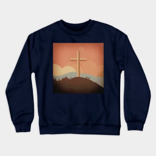 Cross on the hill Crewneck Sweatshirt